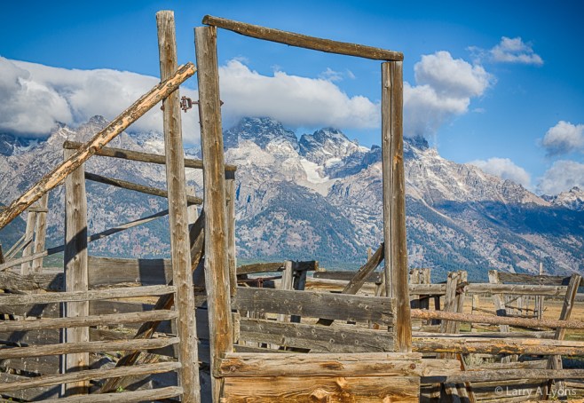 'Glacier Framed by Corral Fence' © Larry A Lyons