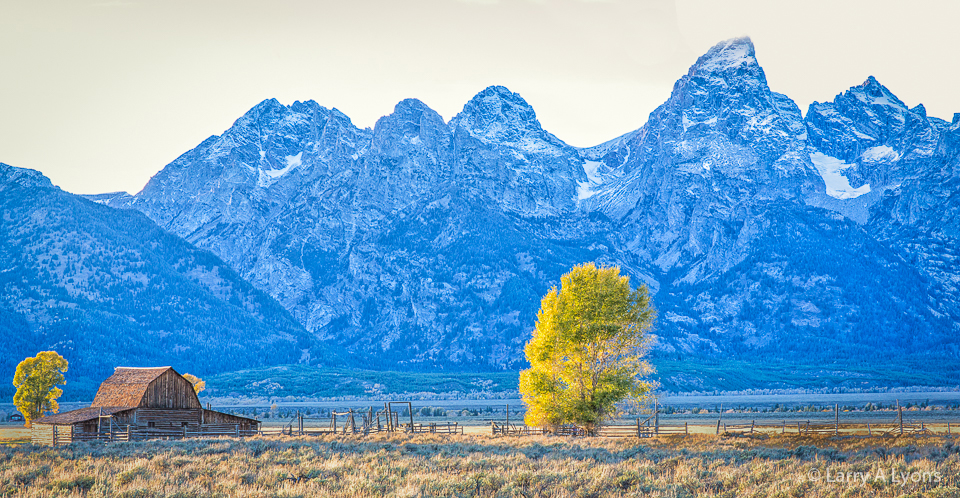 'Mt. Grand Teton Overlooking Jackson Hole Valley' © Larry A Lyons